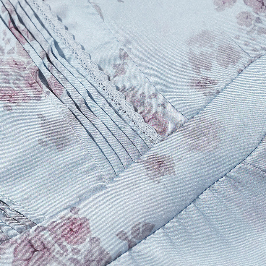Women's Satin Floral Dress