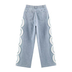 Spring Women Clothing Design Sensing Hollow Out CO HW Denim