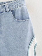 Spring Women Clothing Design Sensing Hollow Out CO HW Denim