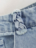 Spring Women Clothing Design Sensing Hollow Out CO HW Denim