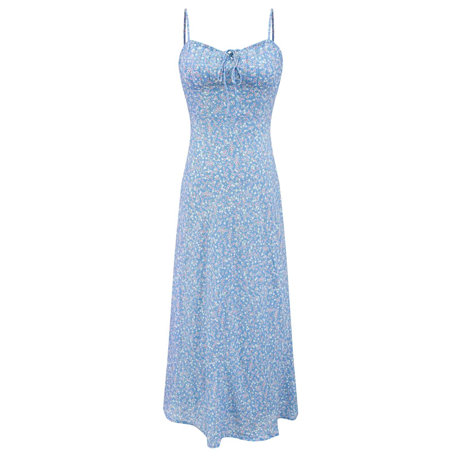 Women's Backless Floral Dress