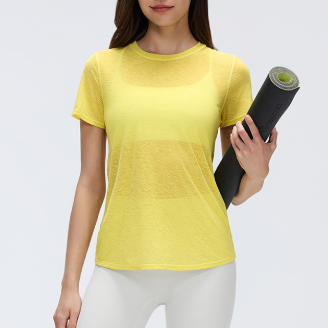 Yoga Blouse Women Cross Hollow Out CO out Beauty Back Short