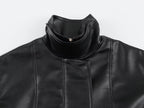 Women's Faux Leather Oversized Coat