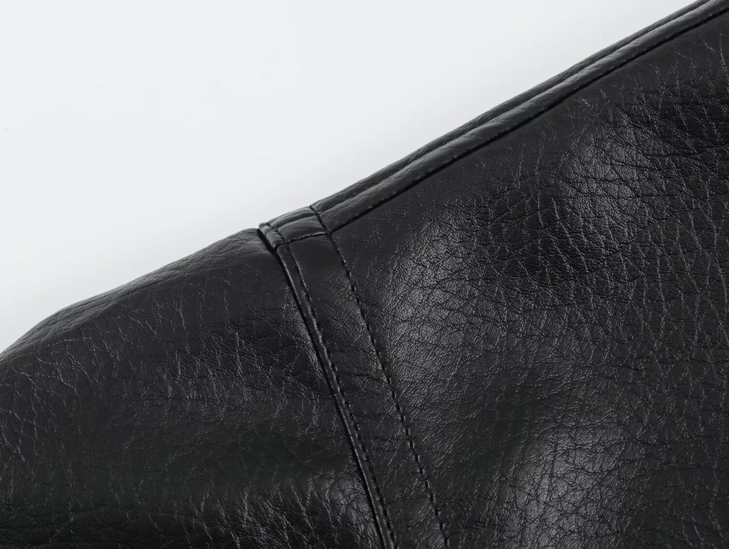 Women's Faux Leather Oversized Coat