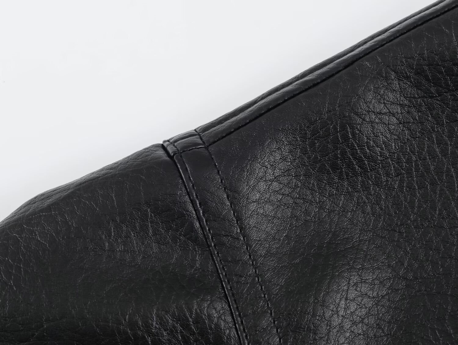 Women's Faux Leather Oversized Coat