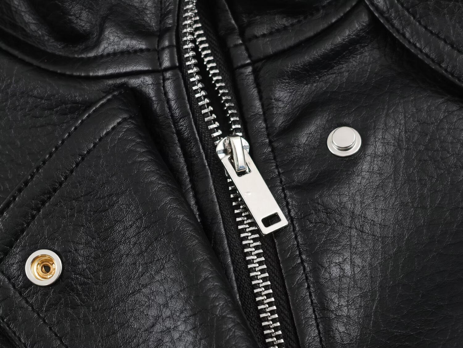 Women's Faux Leather Oversized Coat