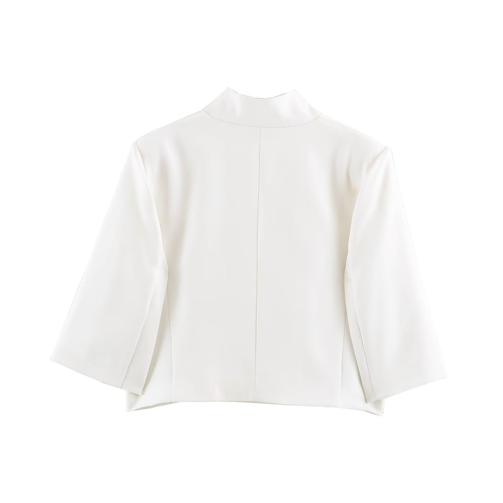 Women's Short Striped Blazer