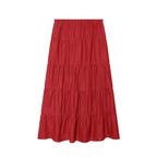Women's Linen-Texture Beaded Halter Top & Midi Skirt Set