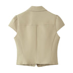 Casual Office Short Sleeve Top