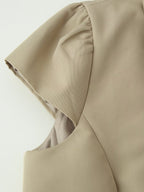 Casual Office Short Sleeve Top
