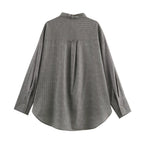 Striped Pocket Bow Shirt for Women
