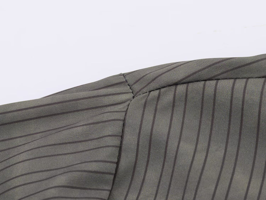 Striped Pocket Bow Shirt for Women