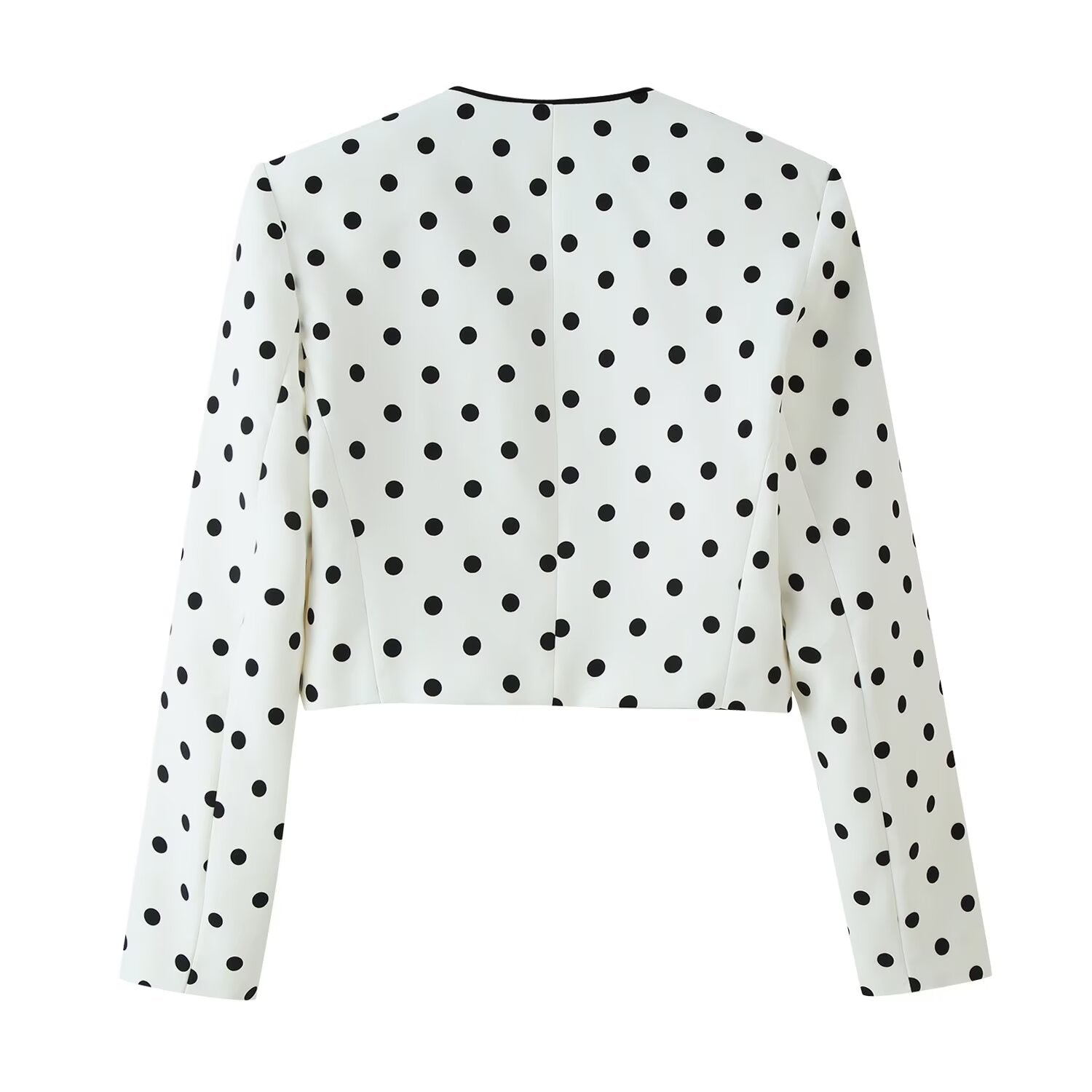 Women's Polka-Dot Cropped Jacket