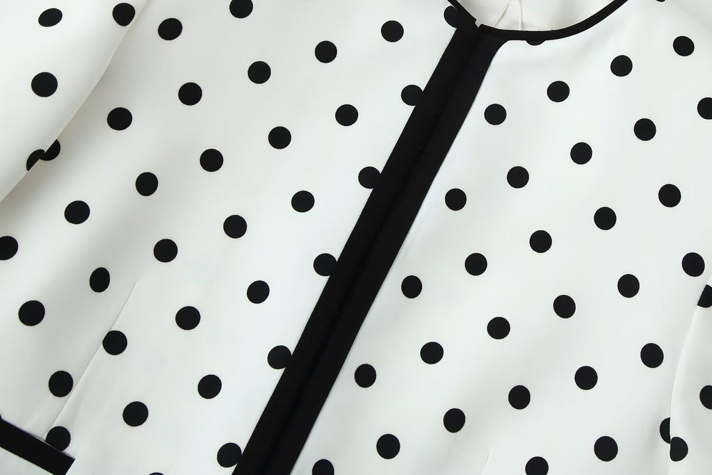 Women's Polka-Dot Cropped Jacket