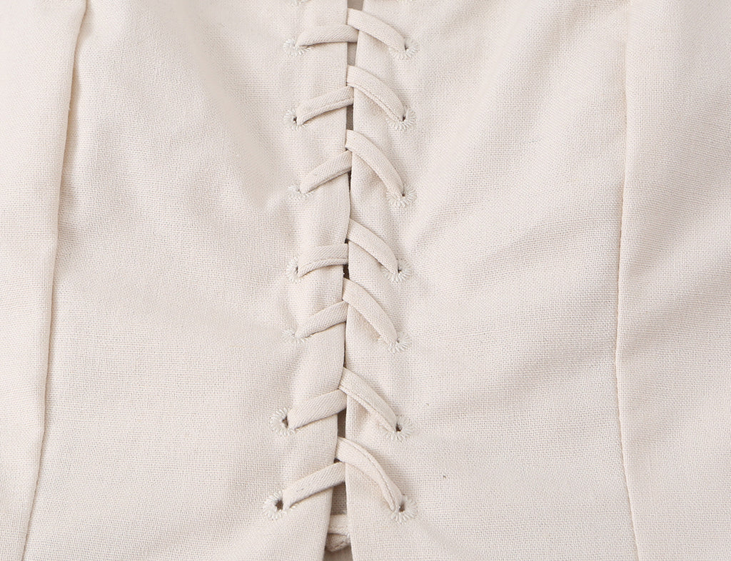 Sexy Little Suspenders Women Summer Wear Design Waist Trimming Ruffles Single Breasted Stitching Elegant French Vest