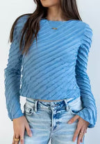 Women's Women’s V Neck Long Sleeve Top