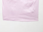 Women Retro Polka Dot Lace Silk Satin Textured Top