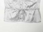 Women's Women’s Retro Polka Dot Lace Trim Top