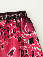 Women's Printed Wide-Leg Pants