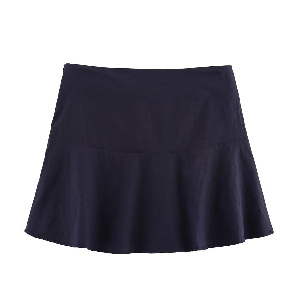 Women's Summer Side Striped Ribbon Short Jacket Skirt Outfit