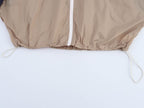Women's Color-Block Hooded Jacket & Trousers Set