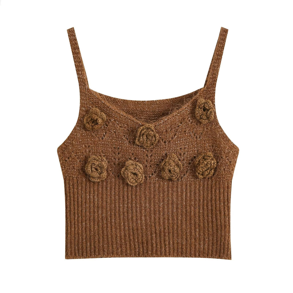 Women's Floral Knit Cardigan & Mini Skirt Set