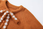 Women's Lace Bow Knit Cardigan