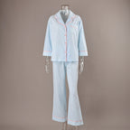 Women's Cotton Long-Sleeve Two-Piece Pajama Set