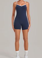 Women's Contrast Yoga Jumpsuit