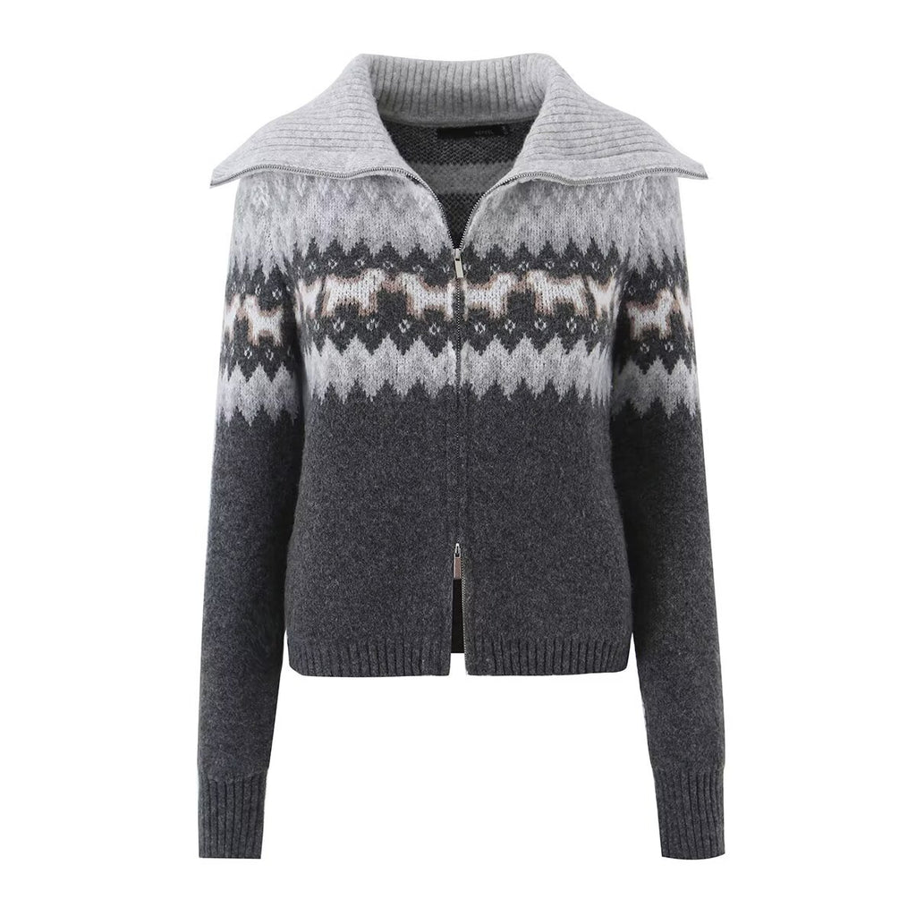 Women's V-Neck Knitted Short Sweater