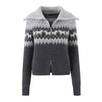 Women's V-Neck Knitted Short Sweater