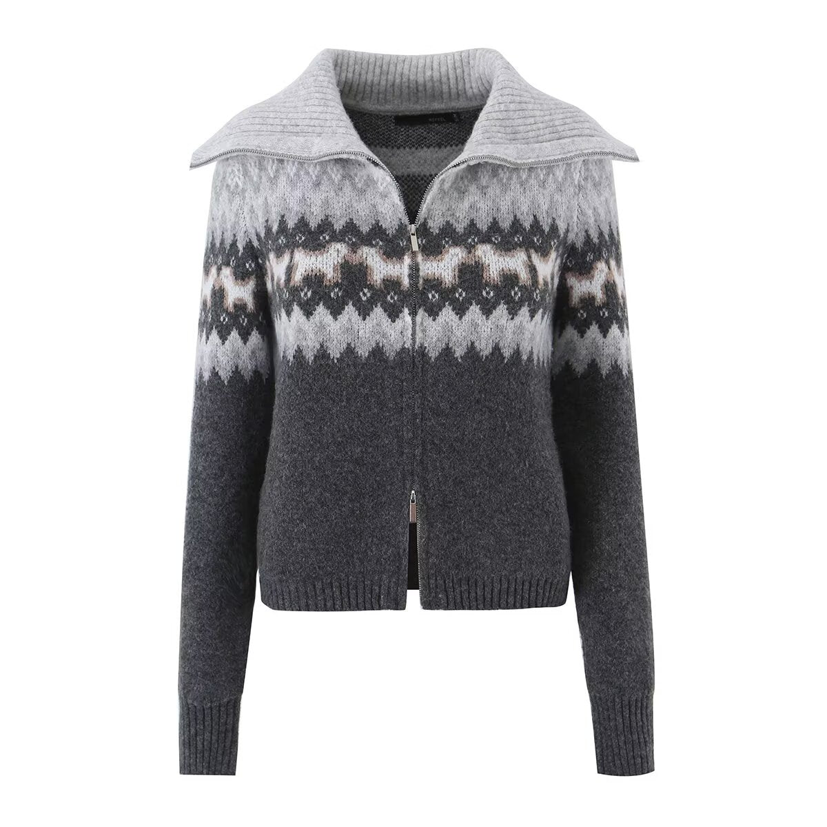 Women's V-Neck Knitted Short Sweater
