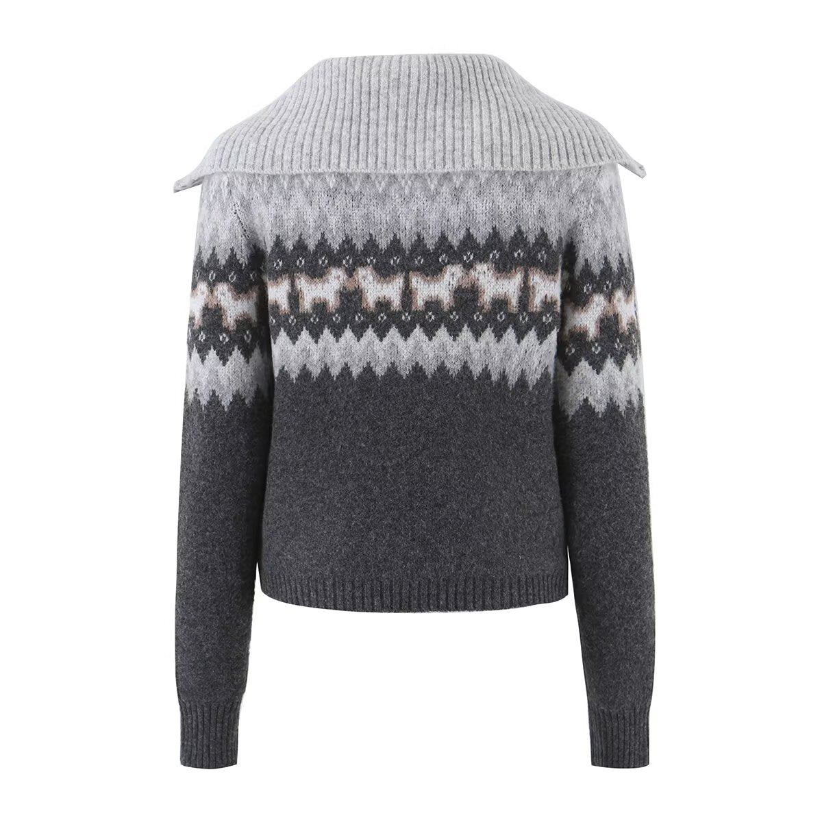 Women's V-Neck Knitted Short Sweater