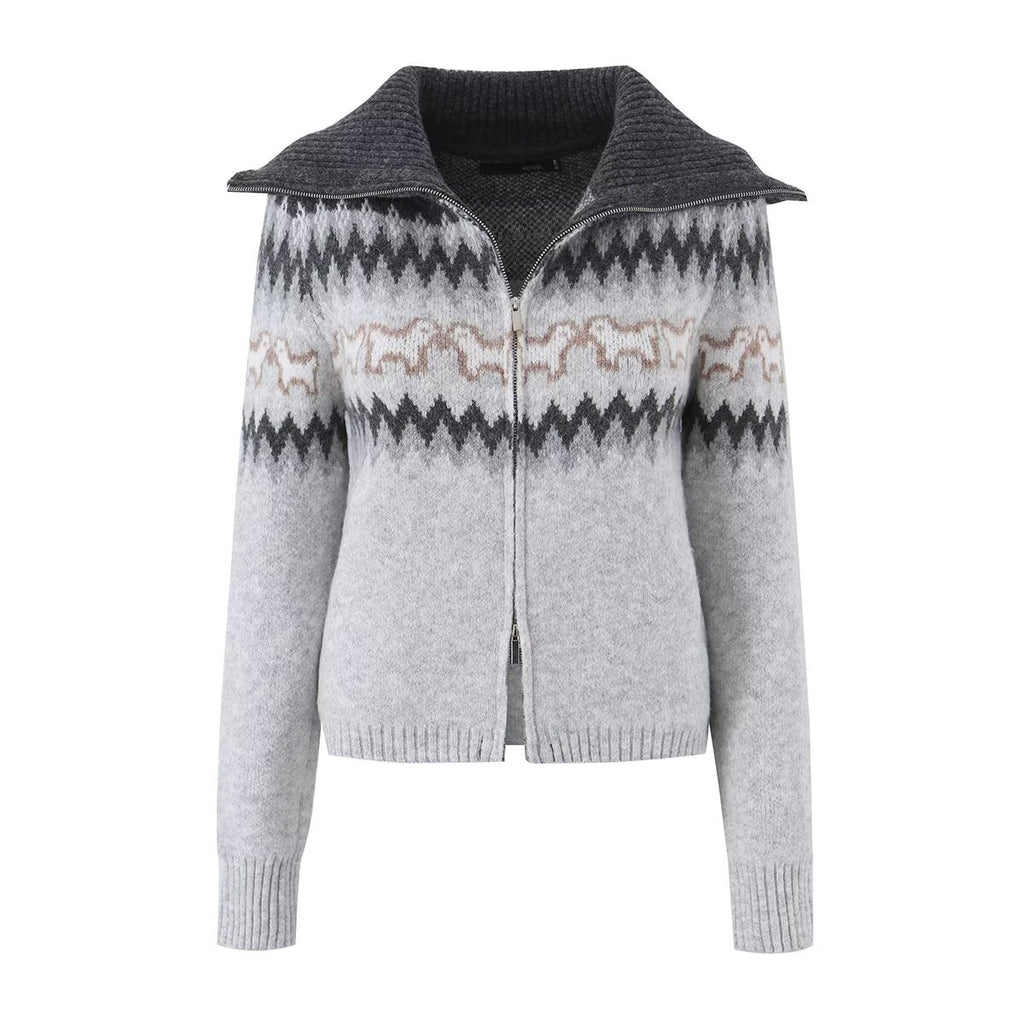 Women's V-Neck Knitted Short Sweater