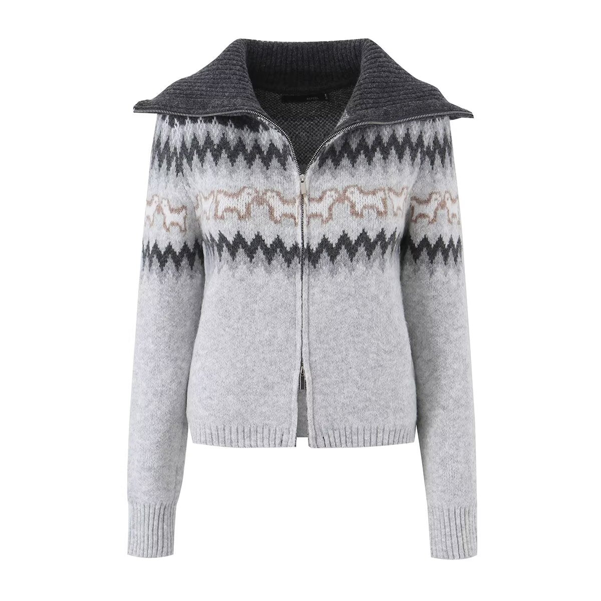 Women's V-Neck Knitted Short Sweater