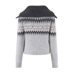 Women's V-Neck Knitted Short Sweater