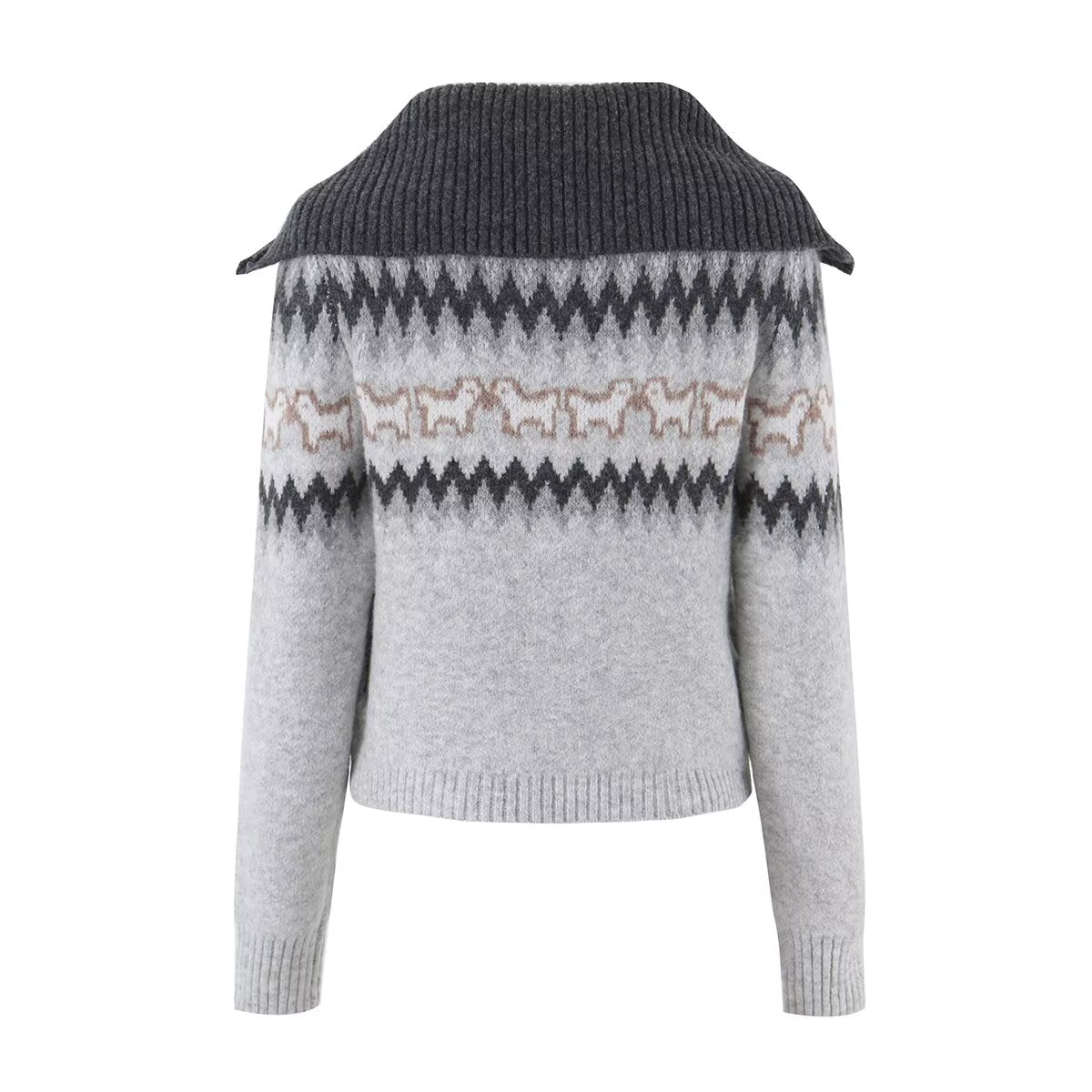 Women's V-Neck Knitted Short Sweater