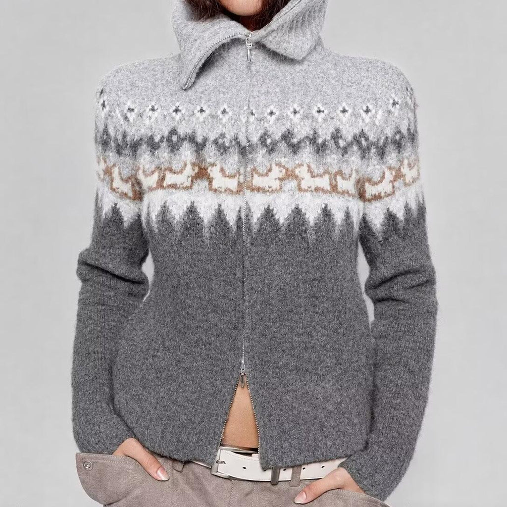 Women's V-Neck Knitted Short Sweater