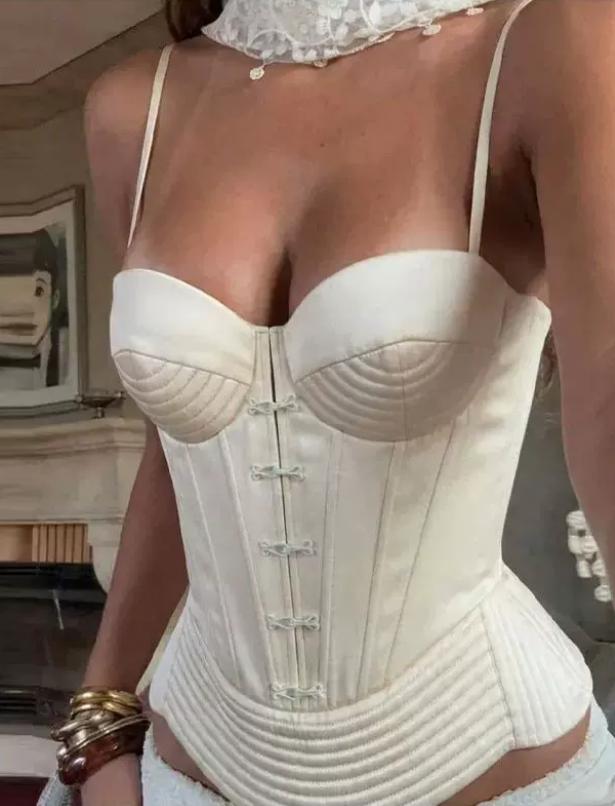 Boned Sweetheart Lace-Up Corset Top