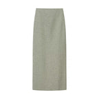 Women's Chinese-Inspired Long Sleeve Top & Maxi Skirt Set