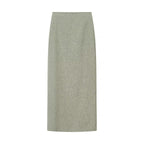 Women's Chinese-Inspired Long Sleeve Top & Maxi Skirt Set