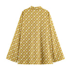 Printed Shirt & Wide-Leg Pant Set