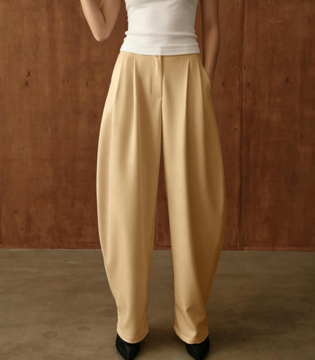 Women's Women Supply Solid Color Professional Casual High Street Wide Leg Pants