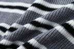 Women's Striped Zip-Up Sweater
