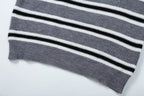 Women's Striped Zip-Up Sweater