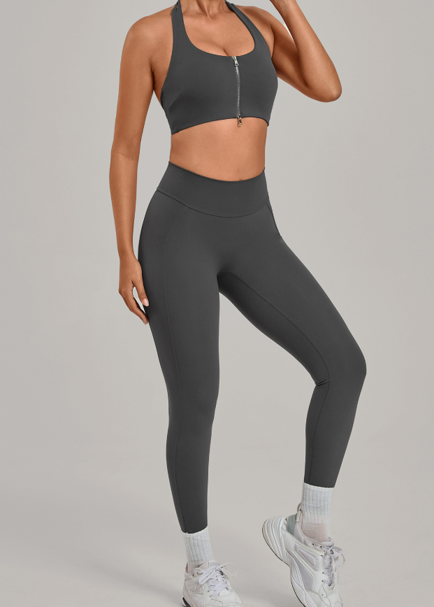 Women's Yoga & Running Zip-Up Activewear Set