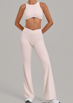 Autumn Sand Sports Yoga Outdoor Running Fitness Sports Belly Contracting Hip Lifting Yoga Clothes Women Two Piece Sets
