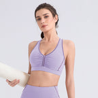 Women's Striped Yoga Sports Bra