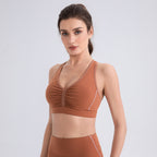 Women's Striped Yoga Sports Bra