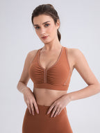Women's Striped Yoga Sports Bra